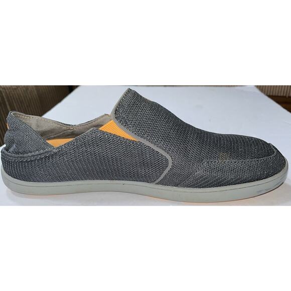 Olukai Nohea Mesh Loafer‎ Men US 12 Charcoal Slip On Shoe Classic Casual - Picture 3 of 9